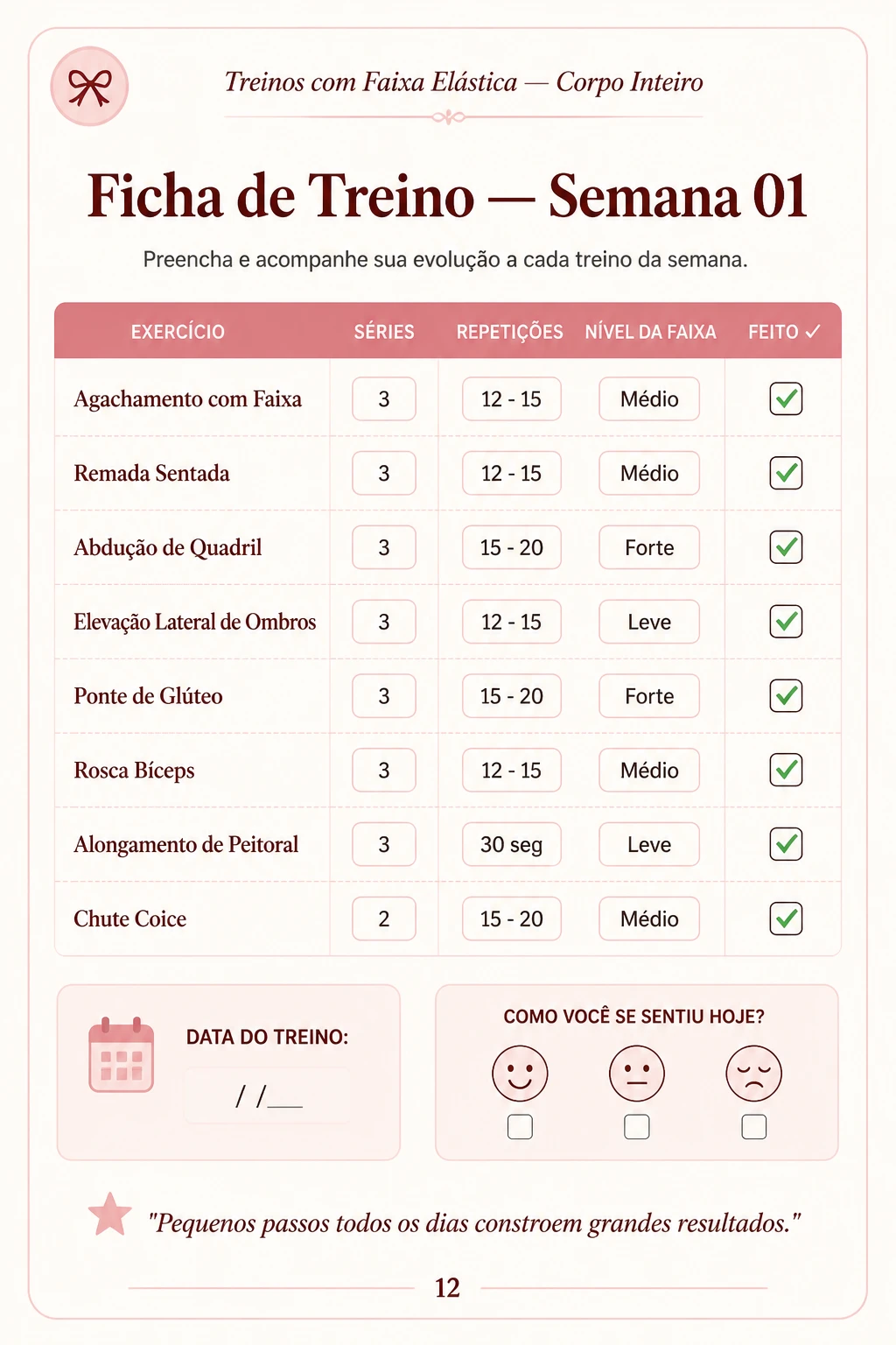 Ficha de treino