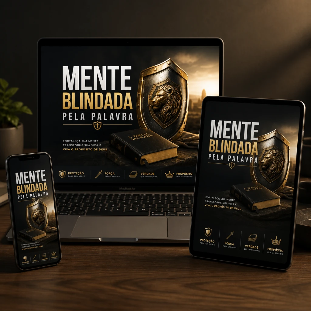 Mente Blindada pela Palavra Mockup