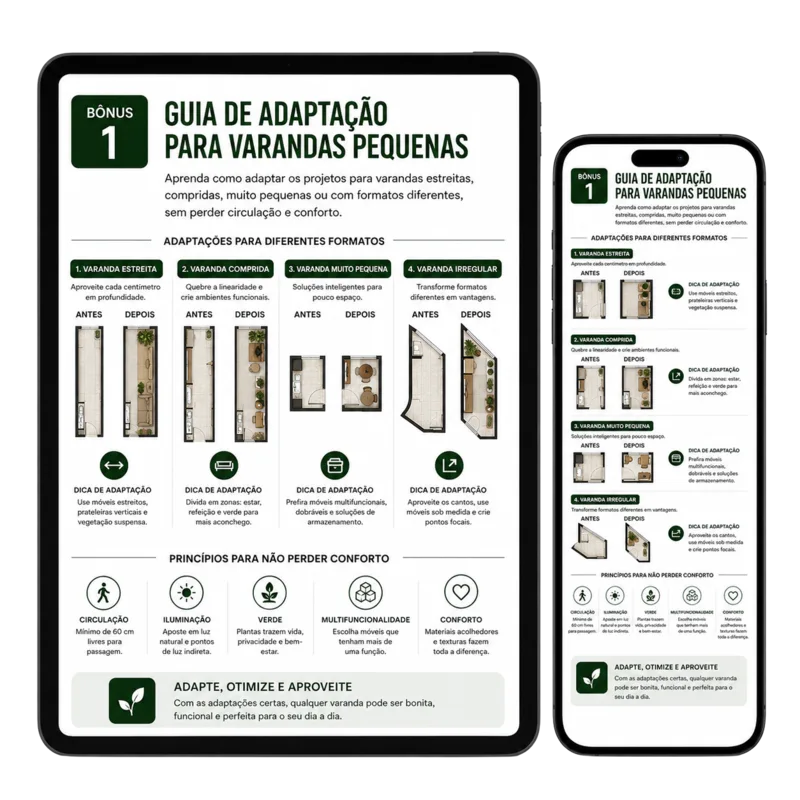 Guia de Adaptação para Varandas Pequenas