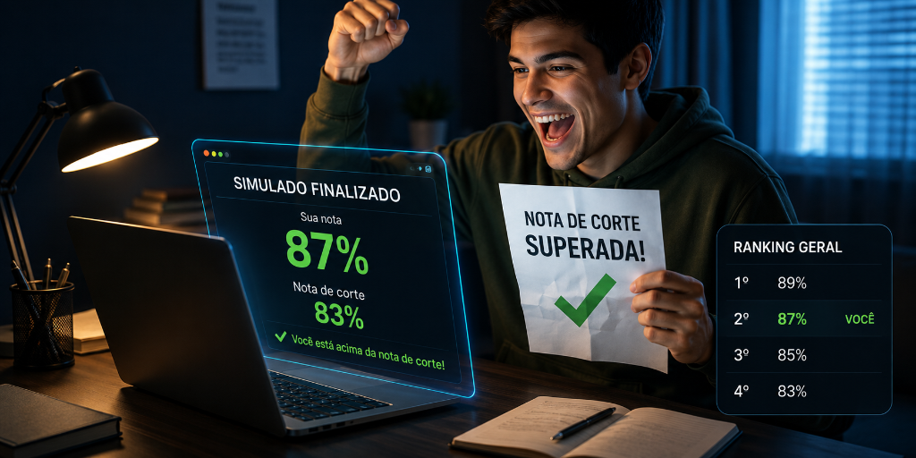 Transformação PassouAI: Simulado Finalizado com Sucesso