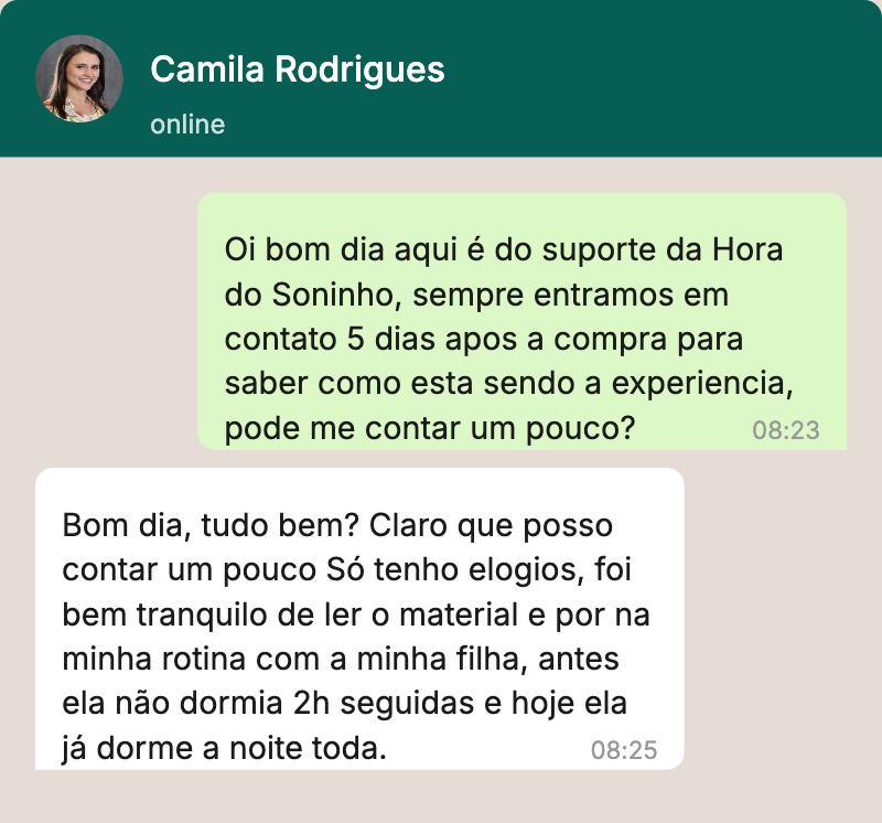 Conversa no WhatsApp: Camila Rodrigues conta que a filha agora dorme a noite toda