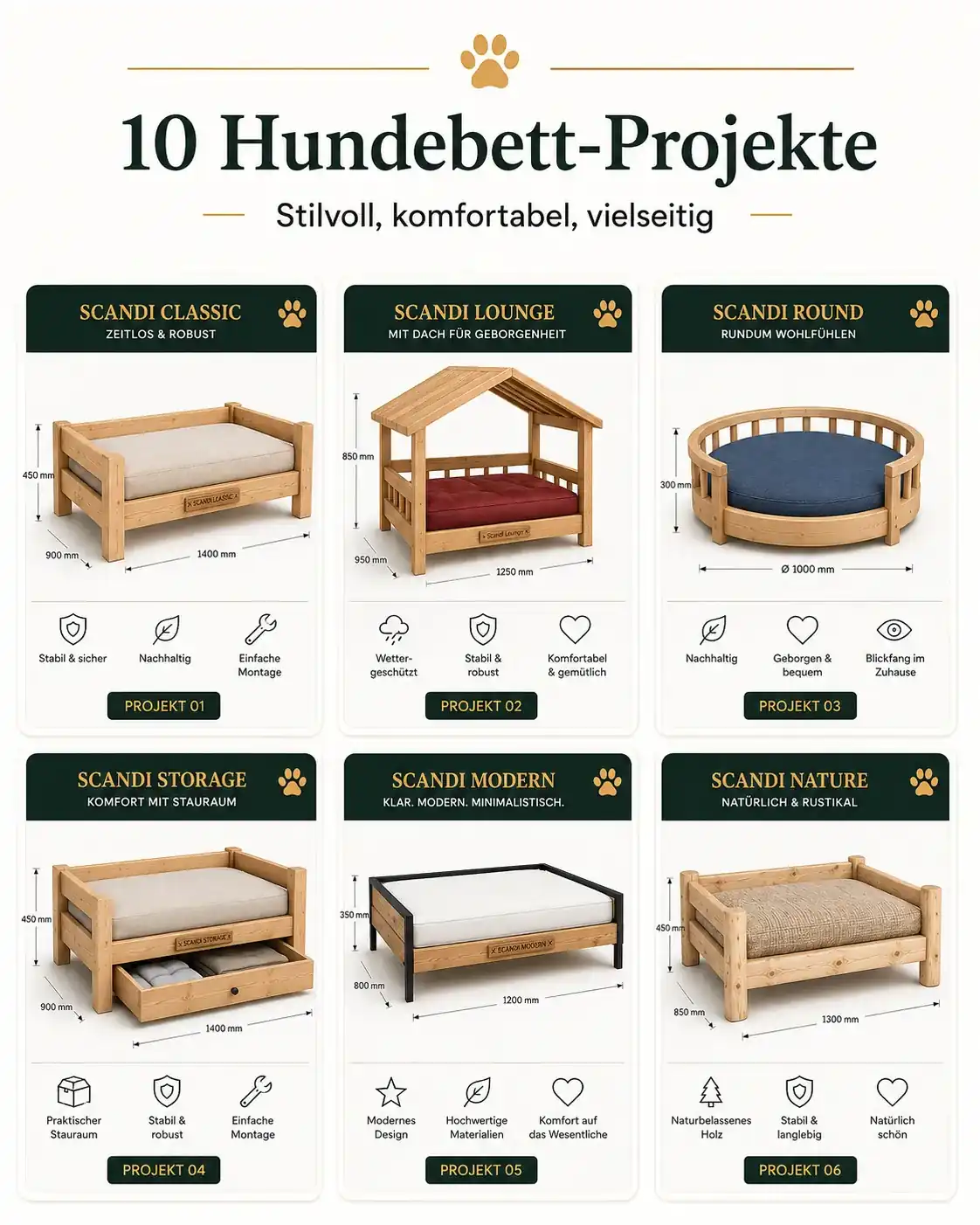 10 Hundebett-Projekte