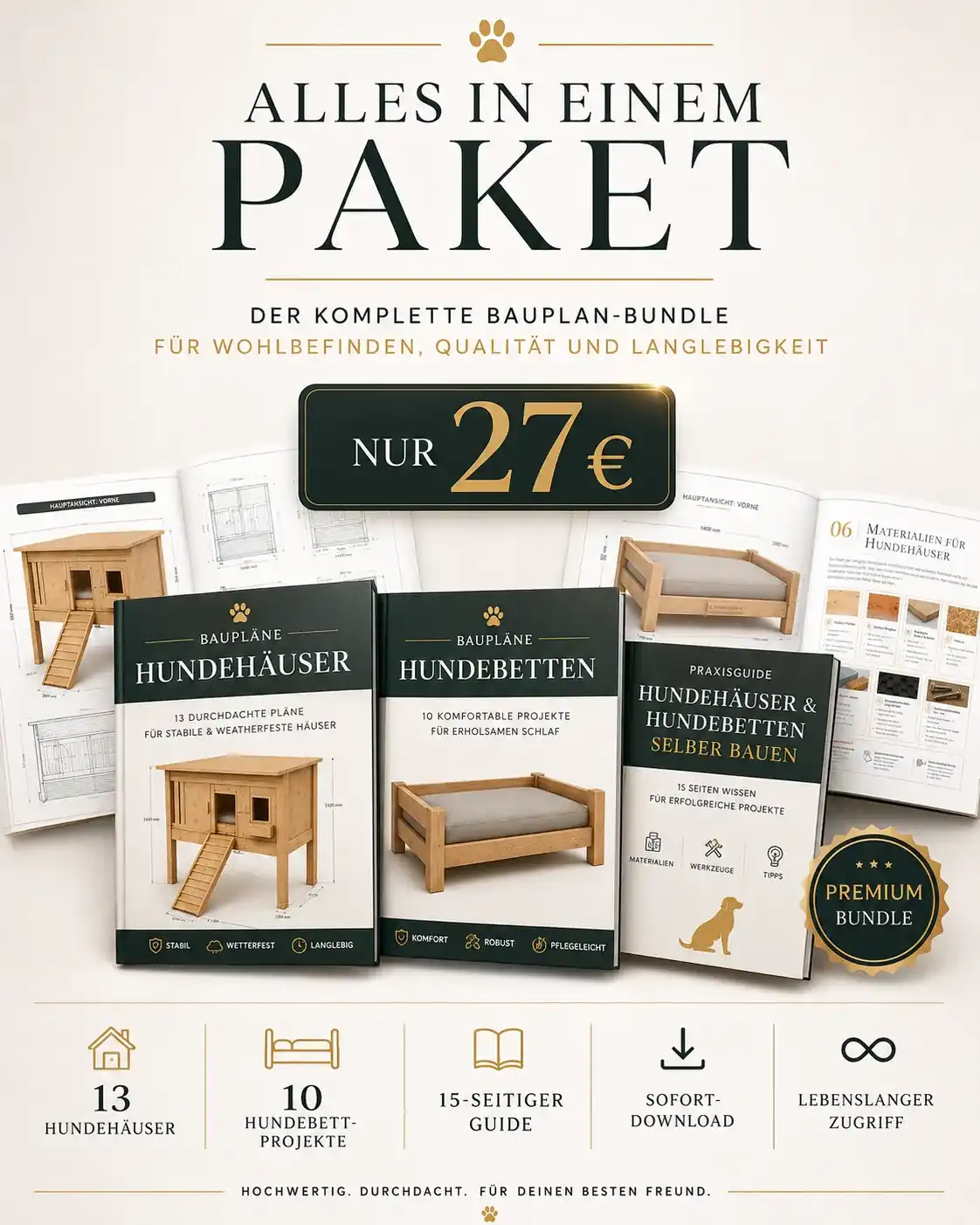 Premium-Bauplan-Paket — 27 € inkl. MwSt.