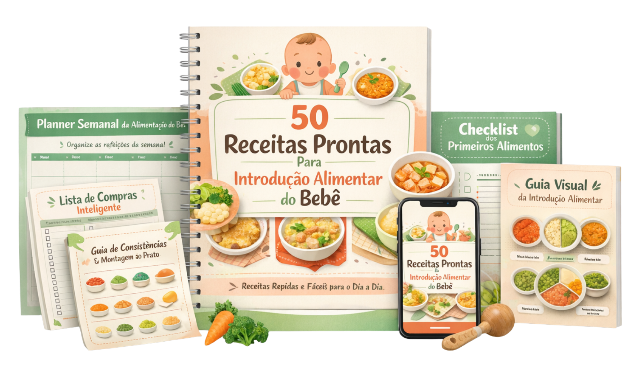 Kit 50 Receitas para Introdução Alimentar do Bebê