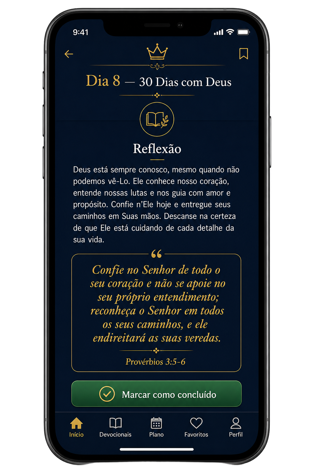 Tela do app 30 Dias com Deus — 1