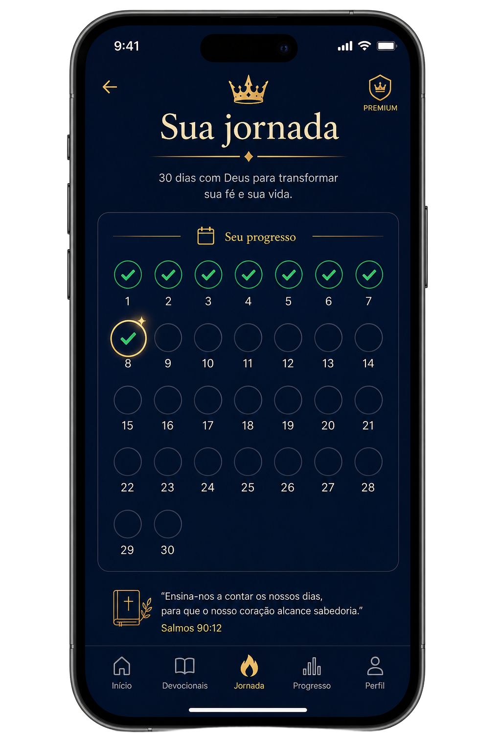Tela do app 30 Dias com Deus — 3