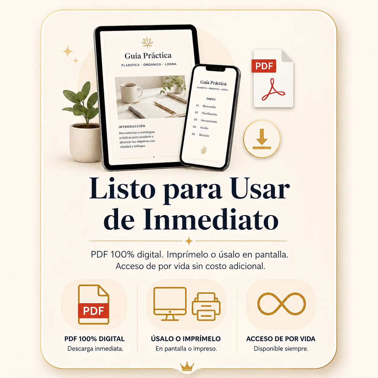 Listo para Usar de Inmediato