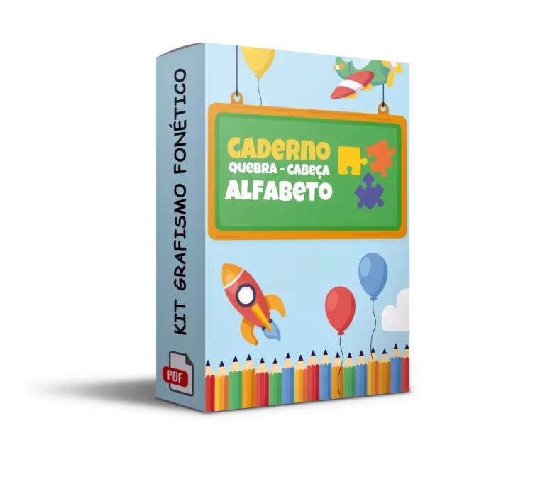 Caderno Quebra-Cabeça Alfabeto